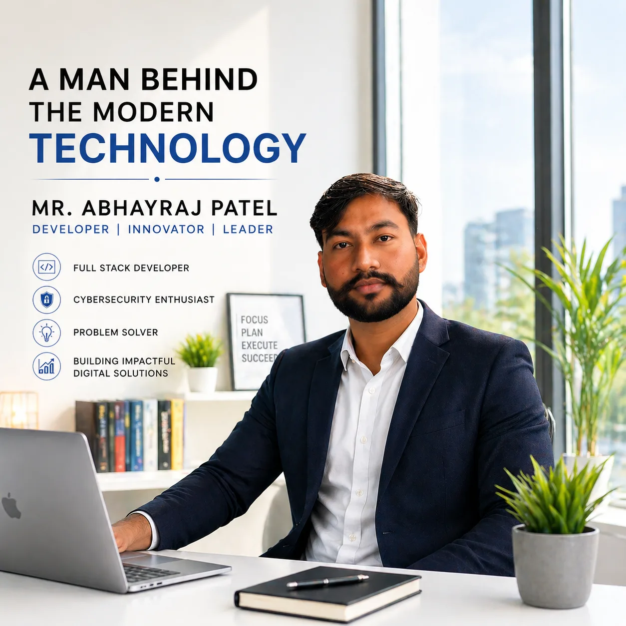 Abhayraj Patel - Founder of CosmoTrinity Technology, cybersecurity expert and full-stack developer from Indore